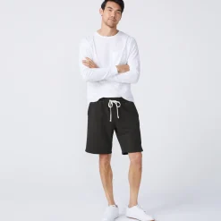 MONROW Supersoft Fleece Shorts FADEDBLACK Outlet